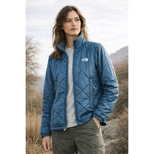 The North Face Teal Blue Thermoball Packable Puffer  Jacket Gorpcore Women SZ XS